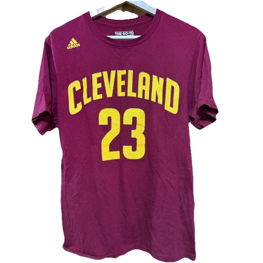 NBA Cleveland Cavaliers LeBron James Player Tee Adidas The Go-To-Tee Size Medium